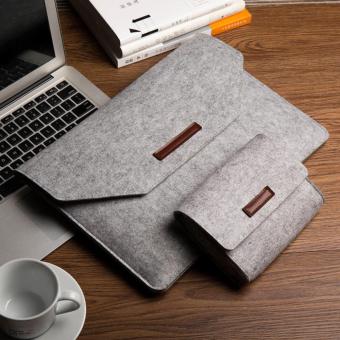 Tas Laptop Softcase Laptop Sleeve Simply Wool Felt 11 - 12 inch free pouch