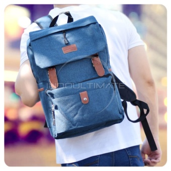 Ultimate Tas Pria Wanita 839 - Blue / Backpack Anak Cewek Sekolah Remaja Korea Import Batam