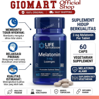LIFE EXTENSION Melatonin 3 mg 60 Vegetarian Capsules - Suplemen Tidur Nyenyak Antioksidan & Kesehatan Sel