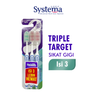 Systema Toothbrush Sikat Gigi Triple Target isi 3 pcs