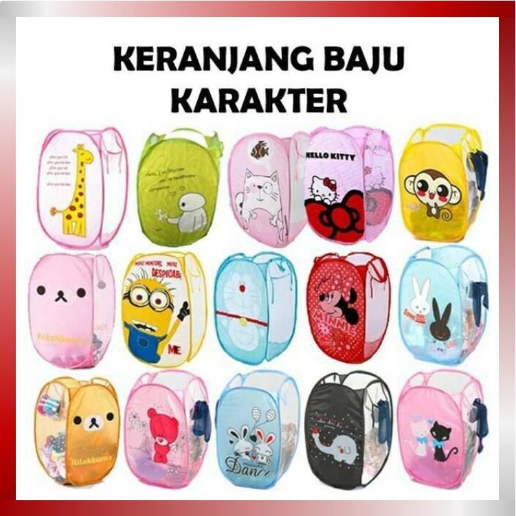 Indo - Keranjang Baju Kotor Lipat Motif Karakter / Laundry Basket / Keranjang Kartun indo – keranjang baju kotor lipat motif karakter / laundry basket / keranjang kartun