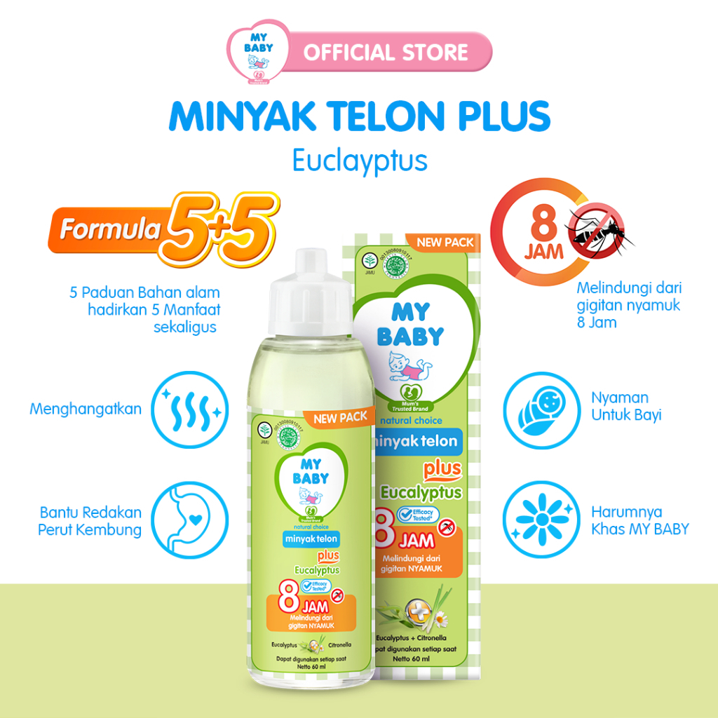 [BPOM] MY BABY Minyak Telon Plus Euclayptus and Citronella Chamomile and Anise | Original | Lavender