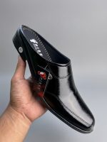 Sepatu sandal slop kulit canvas bustong slop slip on santai murah berkualitas produk terbaik