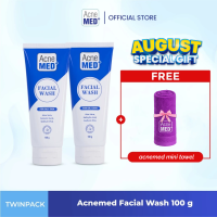 Acnemed Facial Wash for Oily Skin 100gr – TwinPack [ Sabun Cuci Muka Kulit Berminyak Berjerawat Mengangkat Sel Kulit Mati Mengontrol Minyak Berlebih Melembabkan Acne Moisturizing  Sabun Wajah Mengandung Salicylic Acid dan Aloe Vera Face Pembersih Wajah ]