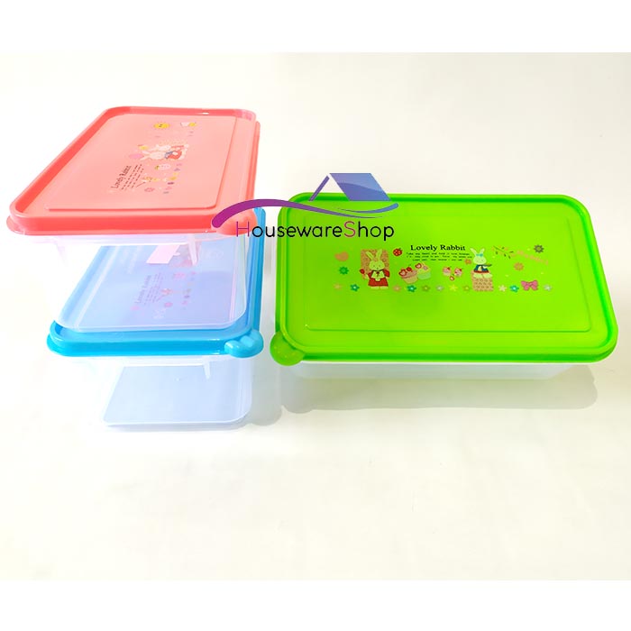 Toples Sealware Kotak Warna 2100 ML - Food Grade toples sealware kotak warna 2100 ml – food grade