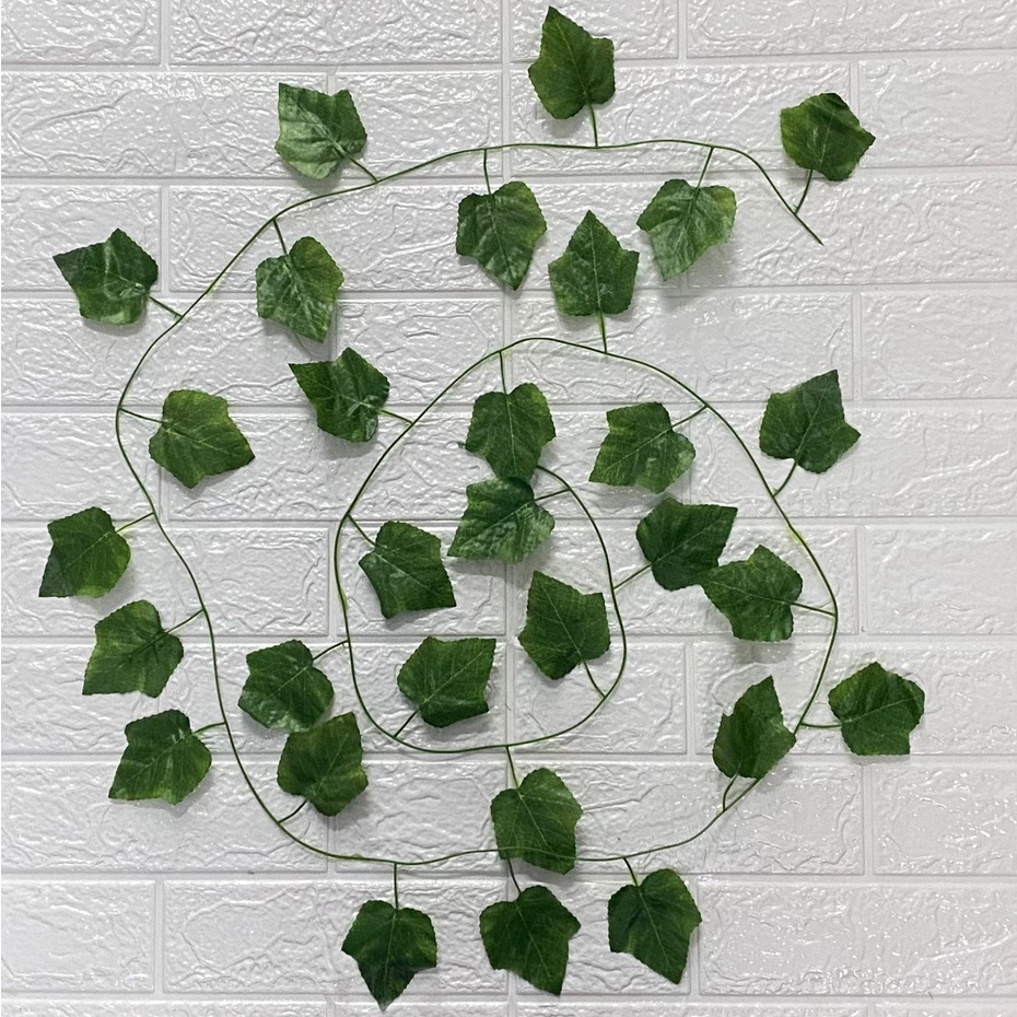 CODMALL Daun Rambat IVY Lotus Anggur Imitasi Artificial Plastik Juntai Gantung Rumput Dekorasi R352