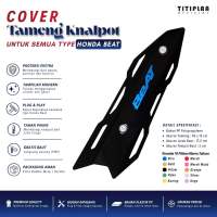 Cover Tameng Pelindung Knalpot Beat Universal Logo 3D | Tutup Tameng Knalpot Beat All Varian | Pelindung Knalpot Beat