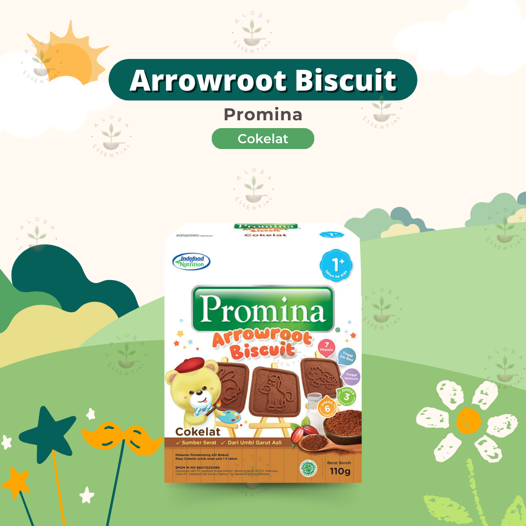 Promina Biskuit Arrowroot - Promina Arrowroot Biscuit Biskuit Bayi 1+