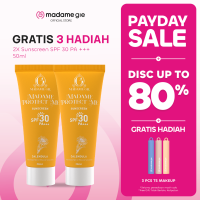 [GRATIS 3 HADIAH] [ISI 2] Madame Gie Madame Protect Me Sunscreen SPF 30 PA +++ 50ml With Calendula - Skincare Sunblock
