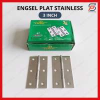 Engsel Plat Stainless 3″ Engsel Pintu Kandang Gerobak Tipis 3 Inch Stainless Steel