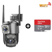 V380 pro Dual Lens CCTV WiFi/SIM 4G Kamera 8MP HD Panorama 360 ° IP Camera Human Tracking night vision Kartu SIM gratis