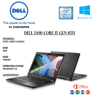 LAPTOP DELL 5490 CORE I5 GEN 8TH RAM 16GB SSD 256GB OS WINDOWS 10 PRO FREE TAS MOUSE
