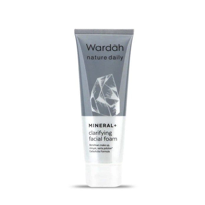 Wardah Nature Daily Mineral + Clarifying Facial Foam 60ml / 100 ml / Pembersih muka / Sabun wajah / Face Wash