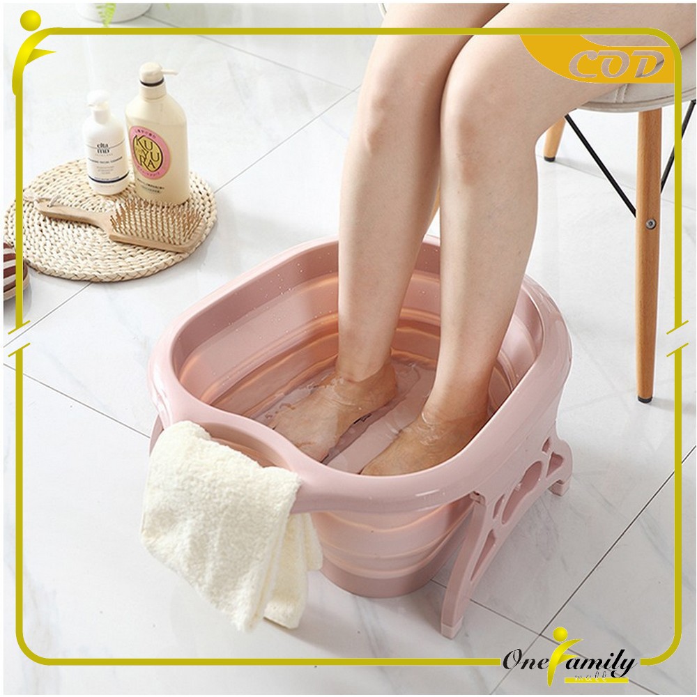 ONE-C151 Baskom Lipat Rendam Pijat Kaki Refleksi Foldable Footbath Ember Cuci Kaki Spa Pedicure