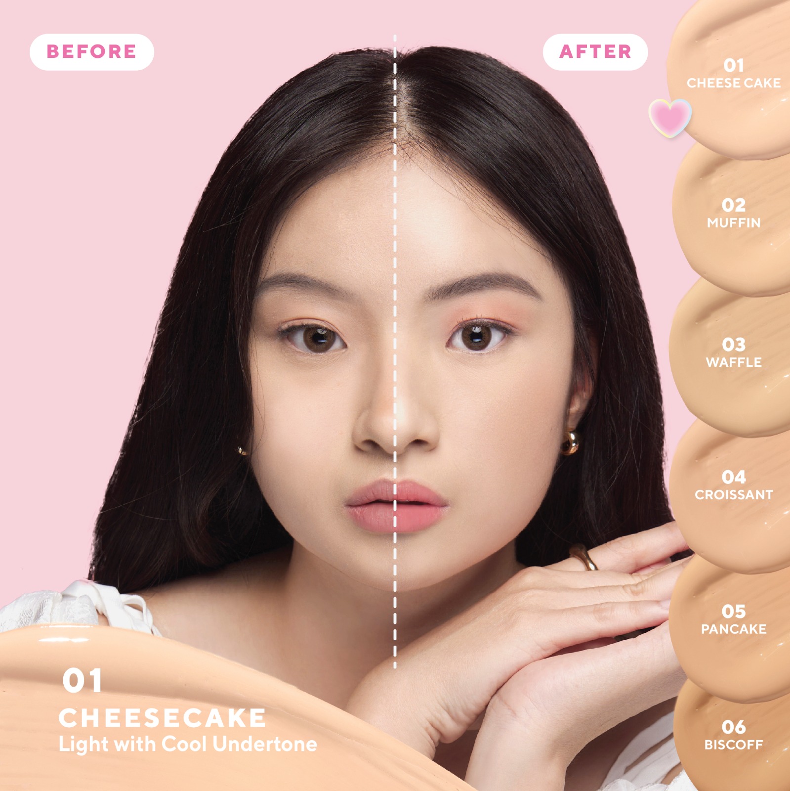 True to Skin - Skinlike Porefecting Cushion SPF 35 PA++++ Medium to High Coverage Satin Matte Fin...