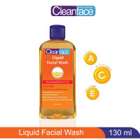 Cleanface Liquid Facial Wash 130ml Pembersih Wajah - Mencerahkan dan Melembabkan Sabun Cuci Muka