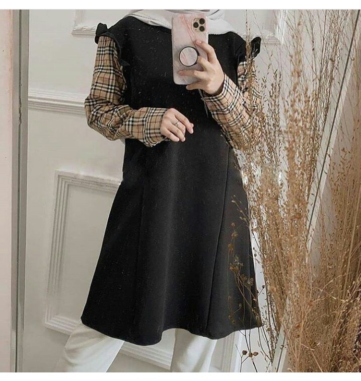 Baju Muslim Modern ANANDA TUNIK MC Bahan MOSSCRAPE MIX KATUN Atasan Wanita Tunik Remaja 2020 Modern Tunik Wanita Terbaru Tunic Jumbo Simple Tunik Termurah