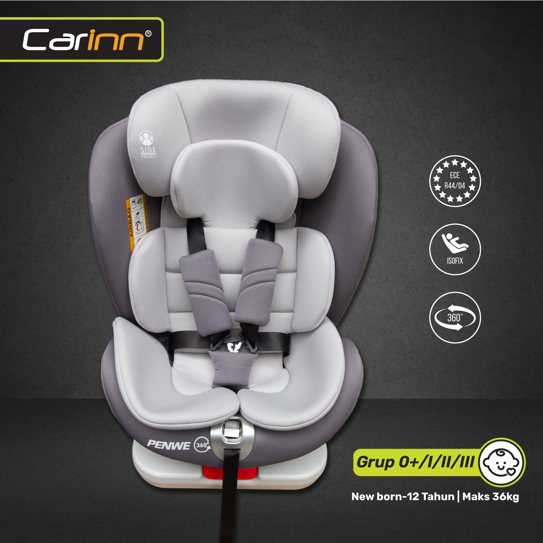 Carinn Car Seat Isofix Full Rotate 360 Derajat / Kursi Mobil Anak Carseat Baby 0-12 Tahun