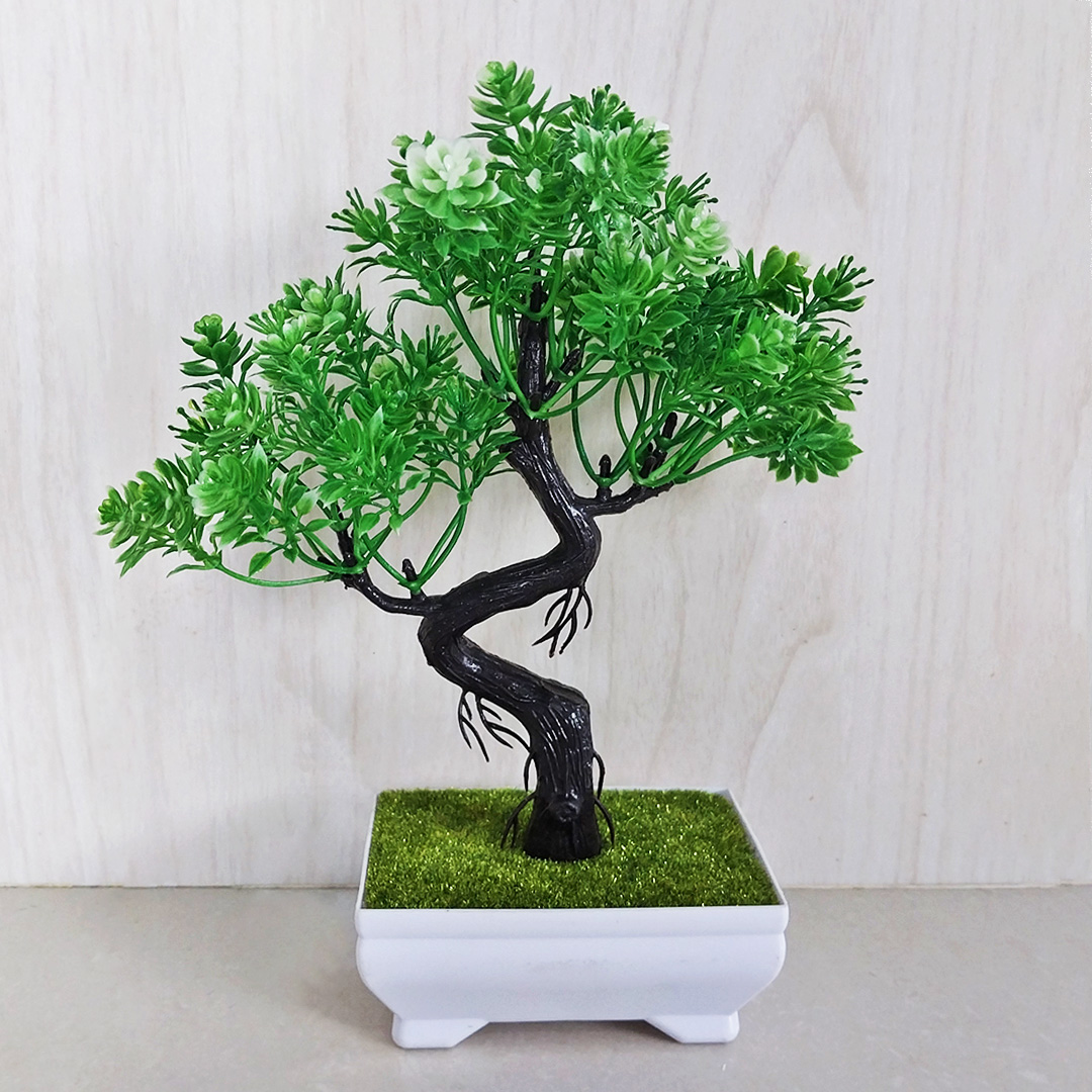 Sampai7an PBP04 / Tanaman Hias Artificial Bonsai Plastik Pot Bunga Cantik Dekorasi Ruangan Rumah / COD