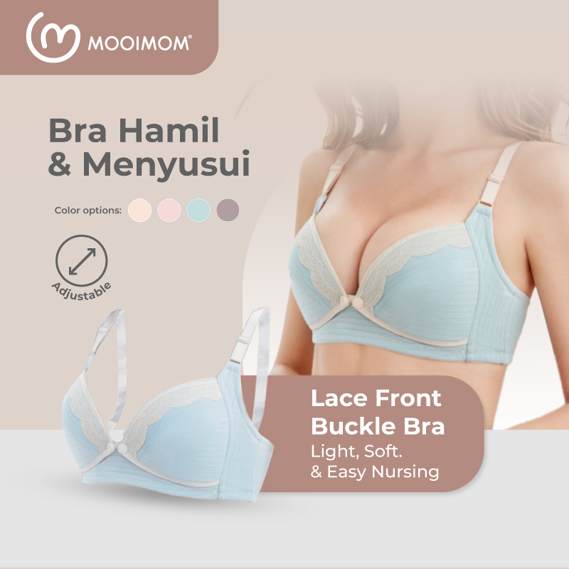 MOOIMOM Bra Hamil & Menyusui Bukaan Depan Lace Front Buckle