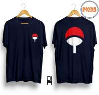 Kaos UCHIHA CLAN LOGO ITACHI SASUKE MADARA OBITO SARADA NARUTO BORUTO ANIME JAPANESE CULTURE / Kaos Distro / Kaos Simple / T-Shirt DJA Cloth
