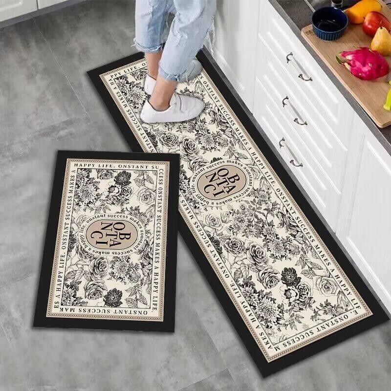 Keset Dapur Premium 2 in 1 Anti Slip 1 Set Dapat 2 Pcs Panjang dan Pendek 120x40 dan 40x60 / Keset Dapur Premium 2 in 1