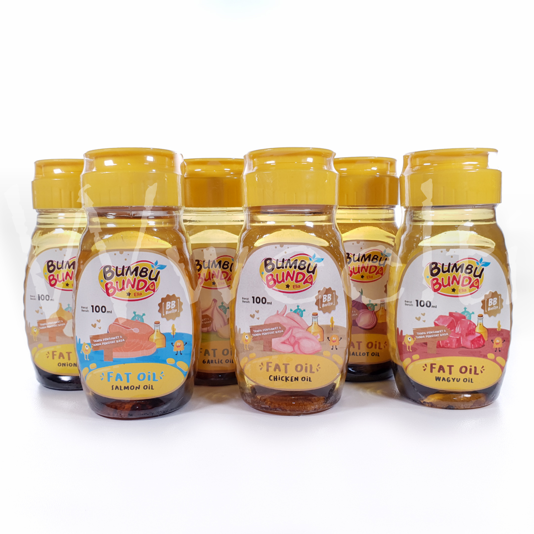 BUMBU BUNDA ELIA FAT OIL BB BOOSTER REPACK CHICKEN OIL SALMON OIL WAGYU OIL Kemasan Repack 20ML