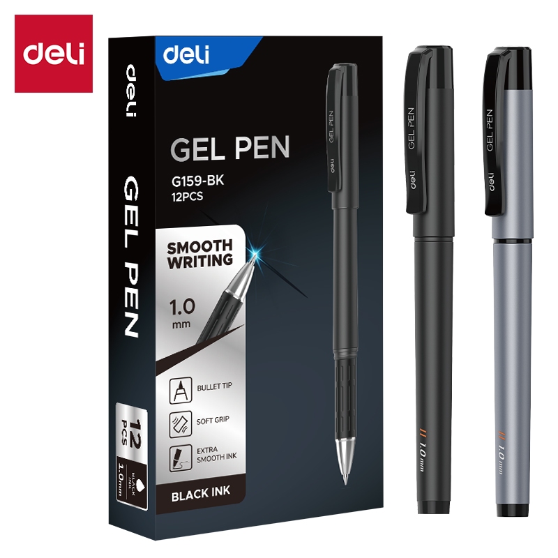 Deli Business Gel Pen / Pulpen Gel Profesional 1.0mm Casing Metal EG61 EG159 - Deli Outlet