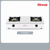 Rinnai Kompor 2 Tungku  RI602EW Dapur Modern Stainless Steel Tahan Lama - Api Biru Hemat Gas Anti Karat SNI