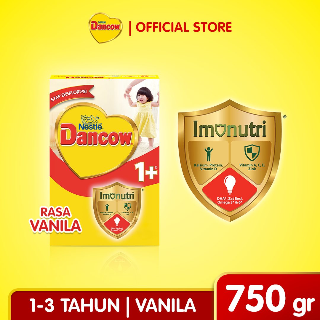 Nestlé Dancow 1+ Rasa Vanila Susu Pertumbuhan Anak 1-3 Tahun 750gr