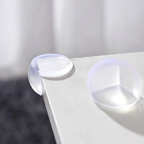 Pelindung Siku Meja Pengaman Sudut Kaca Kayu Besi Transparan Silicone