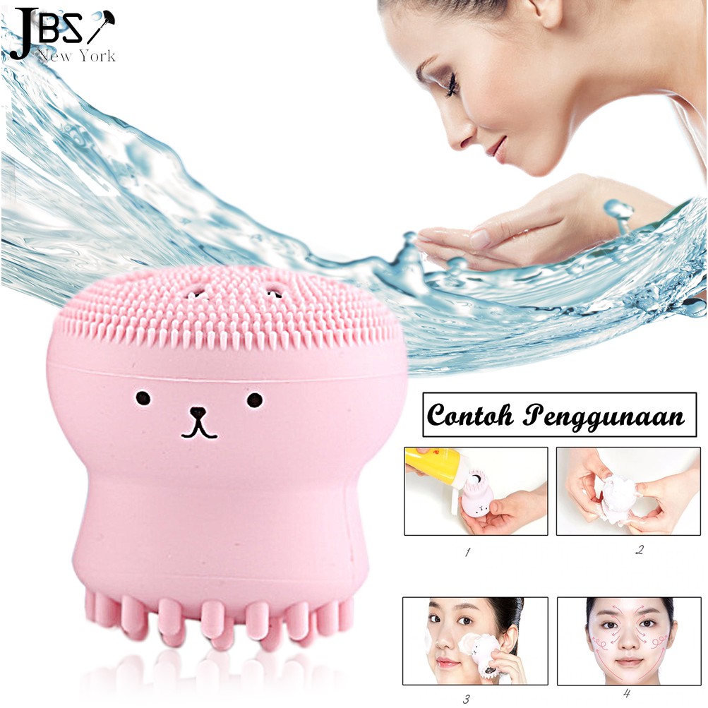 JBS Sikat Pembersih Wajah / Brush Cleaner Cleansing Facial Face With Silikon Bentuk Gurita K086 jbs sikat pembersih wajah / brush cleaner cleansing facial face with silikon bentuk gurita k086