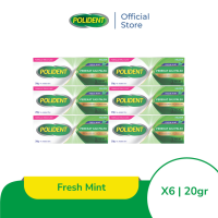 Polident Perekat Gigi Tiruan Fresh Mint 6x20g [6 PCS]