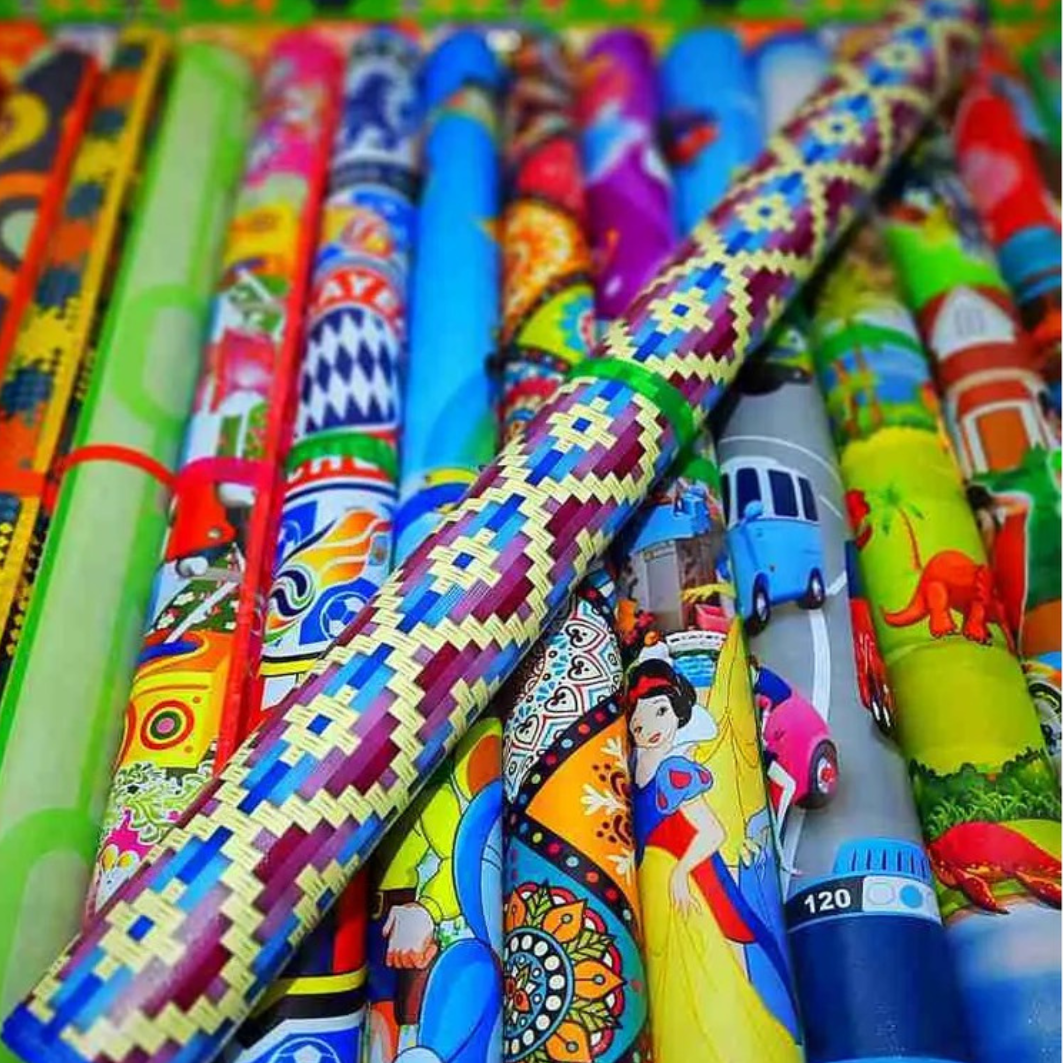 Karpet Plastik Spons 120x120cm Motif Minimalis Anti Air dan Mudah Dibersihkan COD