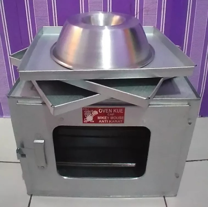 Oven kompor tangkring 3 susun open kue anti karat bonus macam macam loyang