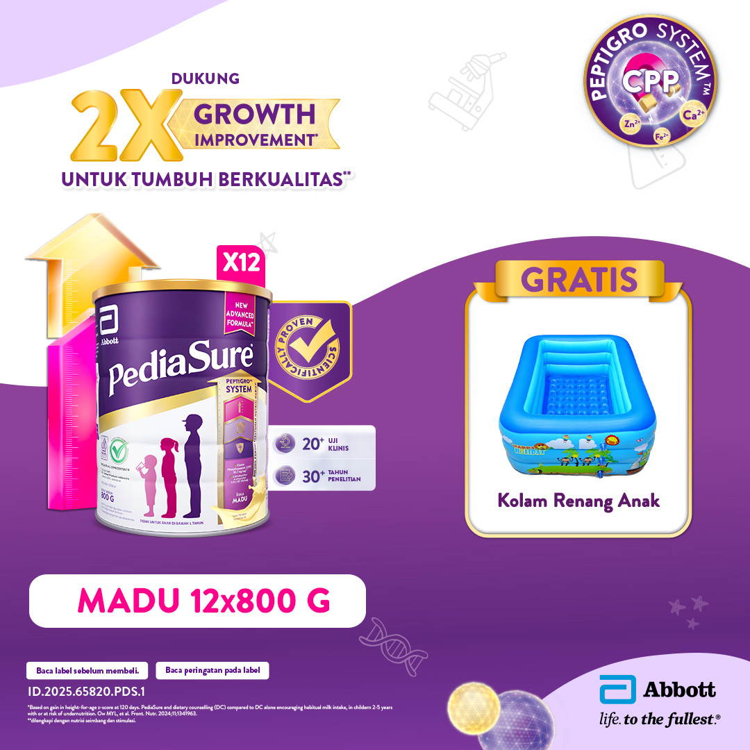 PediaSure Madu (1-10th) 12x800gr [Karton]