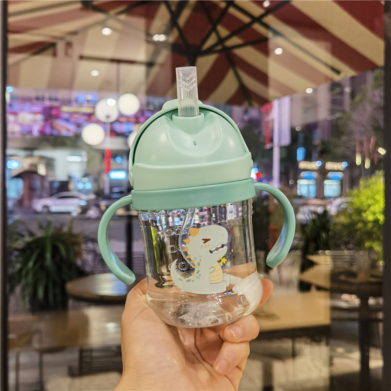 Zaman Now - Botol Minum Air Anak / Botol Minum Bayi Dengan Pegangan Tangan dan Sedotan / Training Cup Baby