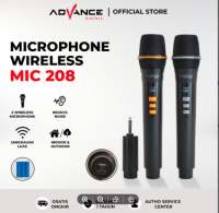Advance Microphone Double Wireless MIC-206 Batery Recharger Mic 206