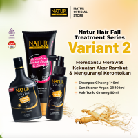 Natur Hair Fall Treatment  - Paket Perawatan untuk Rambut Rontok / Anti Hairfall / Menguatkan Akar Rambut