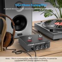 Fosi Audio Phono Preamp & Headphone Amplifier Vacuum Tubes - Box X4 - Black
