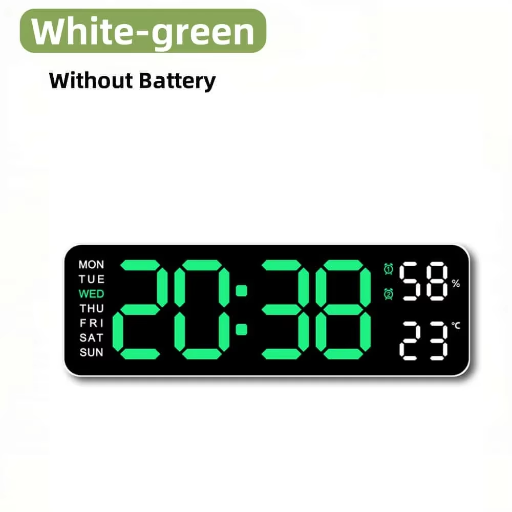 JD-5503 Jam Meja Digital Jam Dinding LED Angka Besar Alarm Suhu Temperatur Kelembapan Ruang Humidity