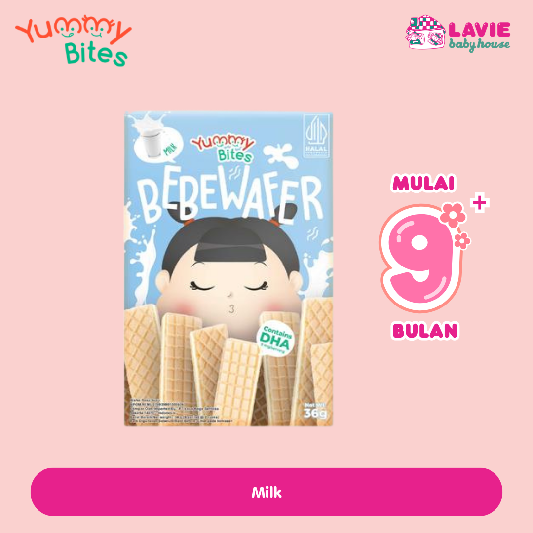 Yummy Bites Bebewafer 36g – Snack Bayi Wafer Renyah Tanpa MSG | 9+ Bulan - Lavie Baby House