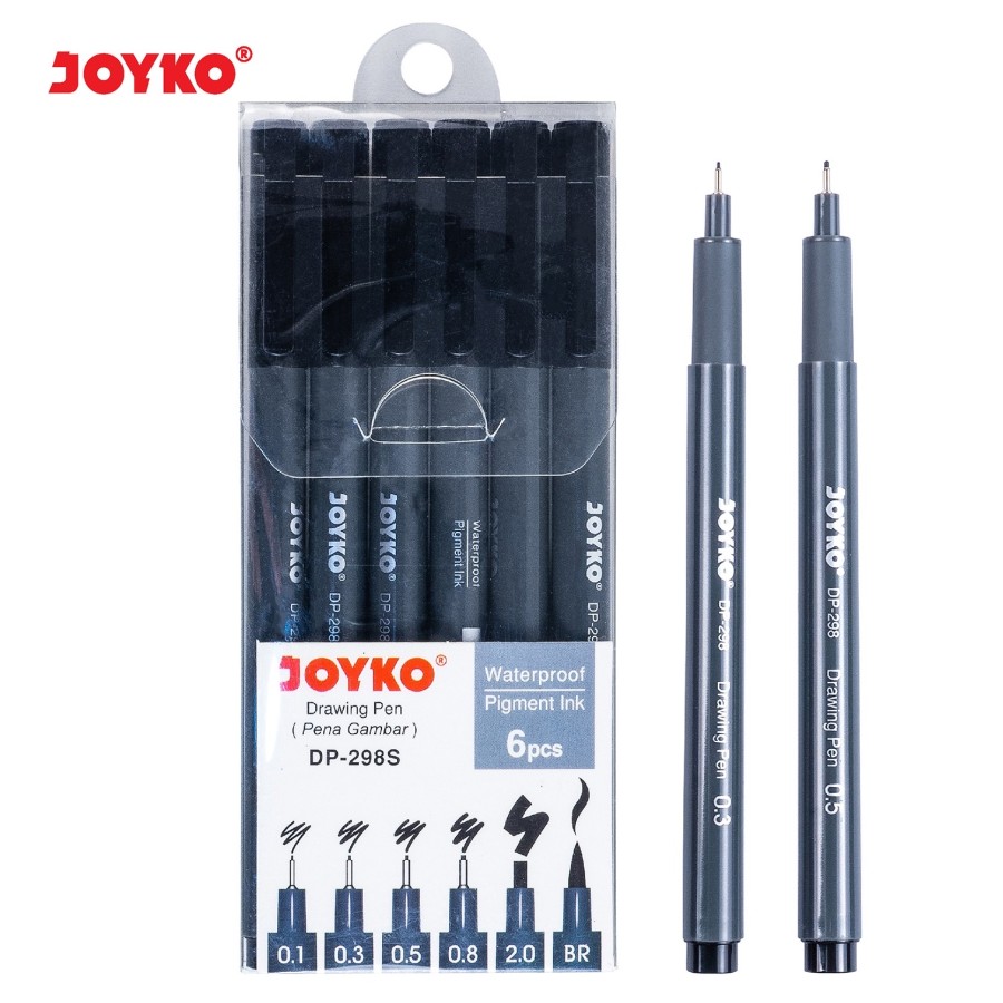 Drawing Pen Pena Gambar Joyko DP-298S 1 Set 6 Pcs