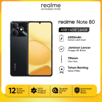 realme Note 80 4GB+4GB*|64GB (Desain Tangguh | 6300mAh Baterai | Proteksi ArmorShell™ | Jaminan Lancar Hingga 48-bulan | IP54)