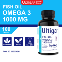 ULTIGAR FISH OIL OMEGA 3 1000 MG - BOTOL ISI 100 KAPSUL LUNAK - SUPLEMEN KESEHATAN
