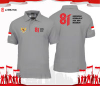 LABBANG - Polo Shirt Hut Ri Ke 81 Kemerdekaan Indonesia 17 Agustus 2026 Unisex Pria Wanita RED