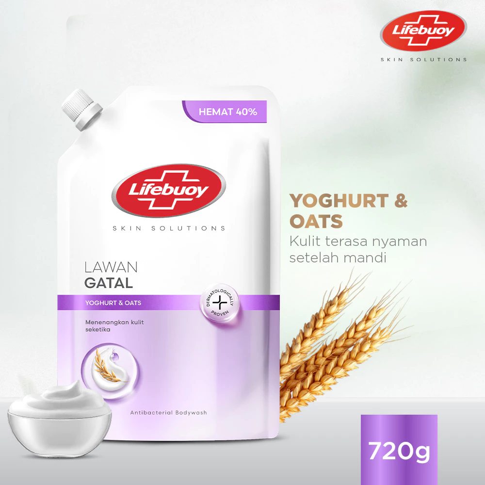 Lifebuoy Sabun Mandi Cair Yoghurt Refill 720gr