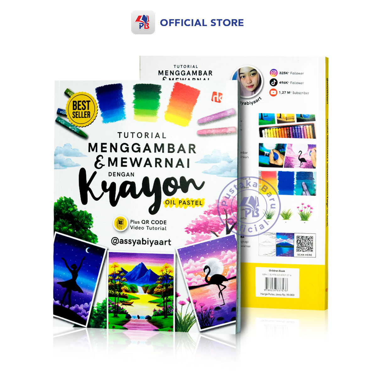 Buku Tutorial Menggambar & Mewarnai Dengan Krayon Oil Pastel - assyabiyaart - RuangKata
