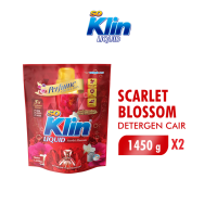 [Paket isi 2] SOKLIN Deterjen Cair Scarlet Blossom 1450gr