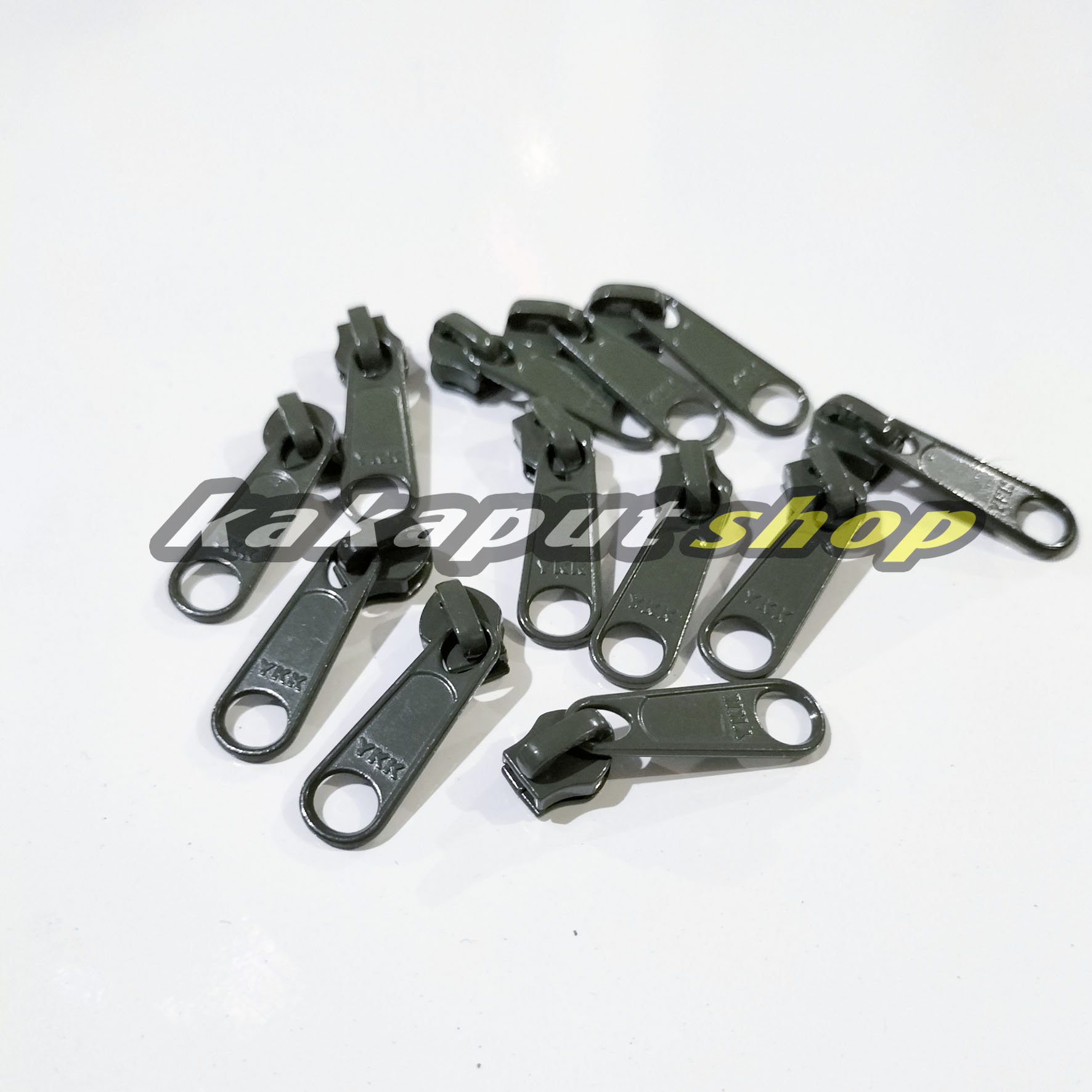 12 pcs Kepala Resleting tas/kepala resleting YKK 5 NILON/NO 5/kepala sleting ykk murah/toko alat jahit/kebutuhan menjahit/toko perlengkapan menjahit/alat jahit lengkap